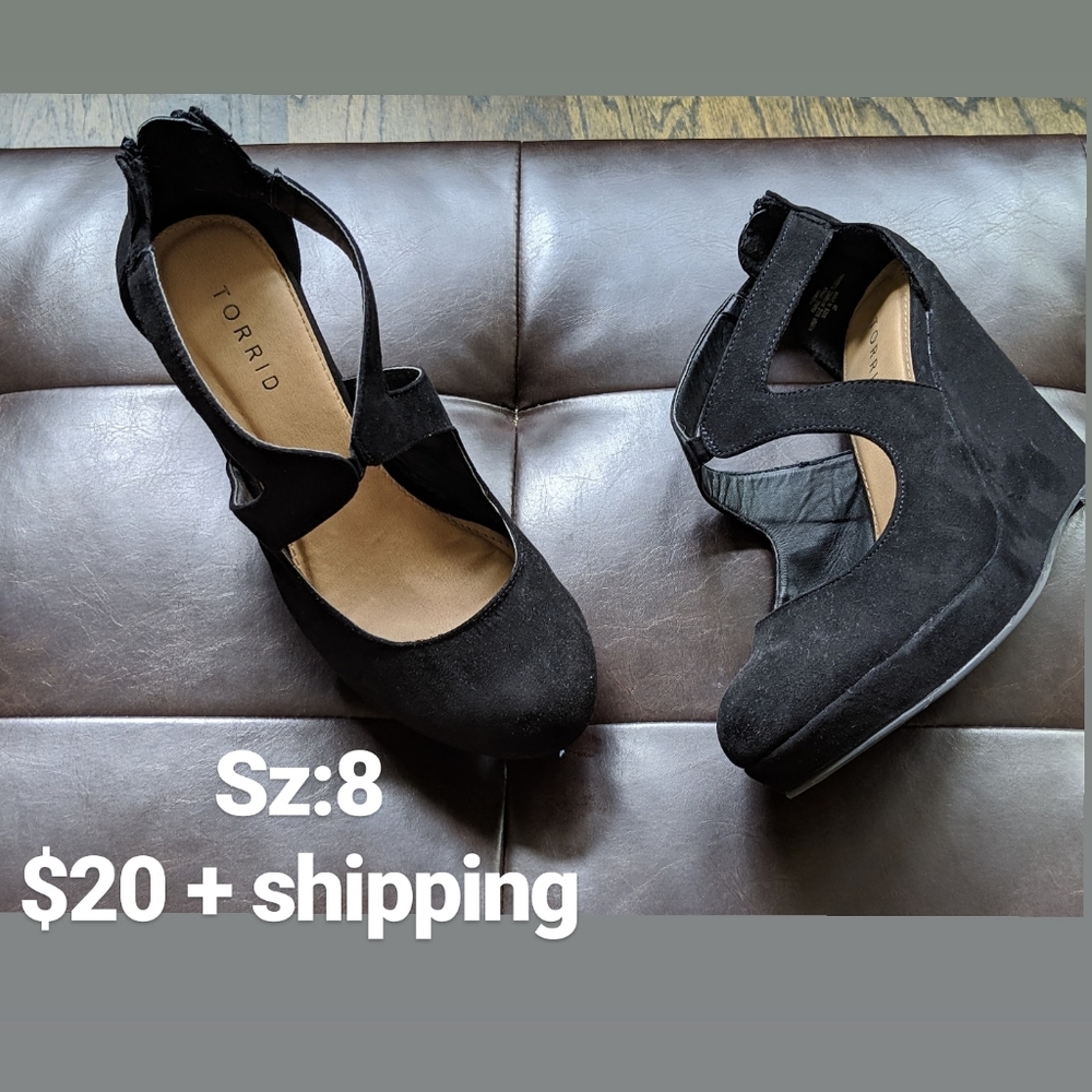 Mary Jane styled wedges